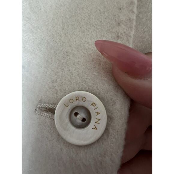 Loro Piana Women’s Cashmere Coat Jacket Ivory Cream Size EU 48 US 12 Blazer - Picture 9 of 13